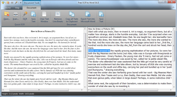 free scanned document editor