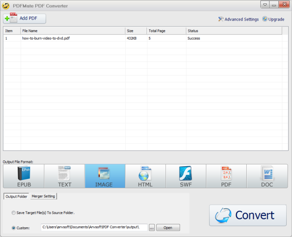 PDFmate free pdf to jpg converter