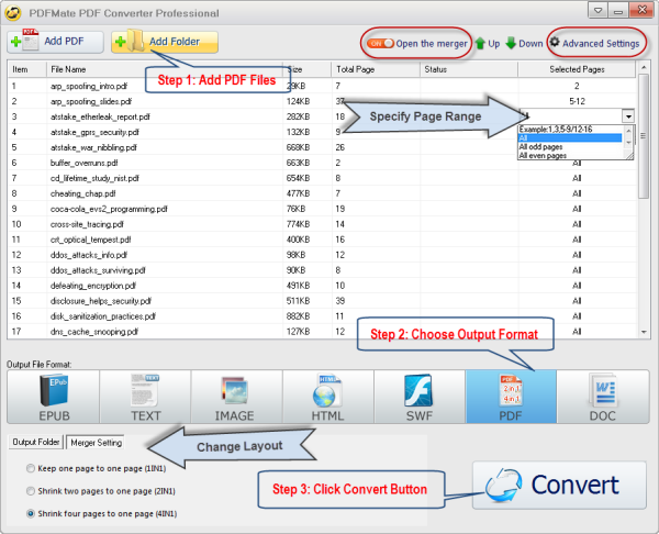 How to Merge and Split PDF files with PDFMate?