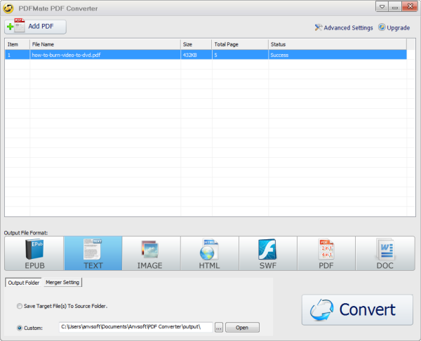 how to convert text file to pdf free