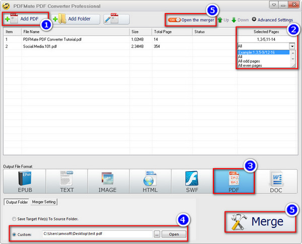 mergepdf tool