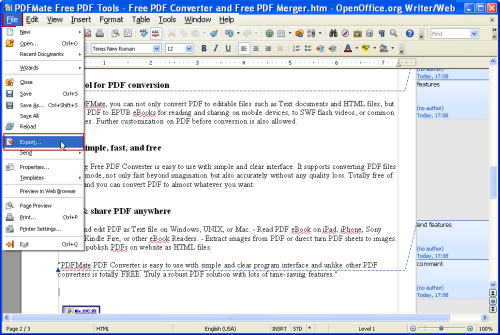 convert pdf to openoffice mac